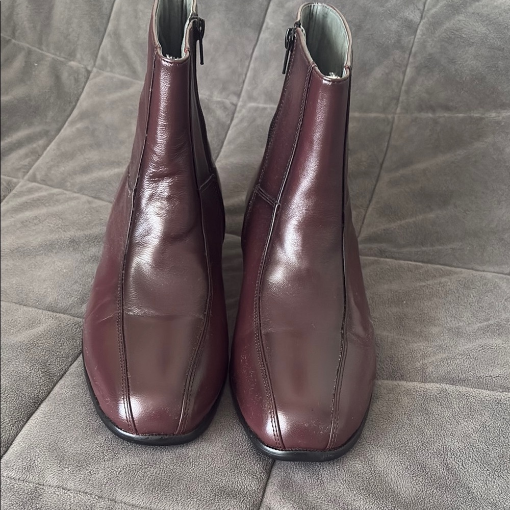Men's Irvine Park Burgundy Leather Ankle Boots